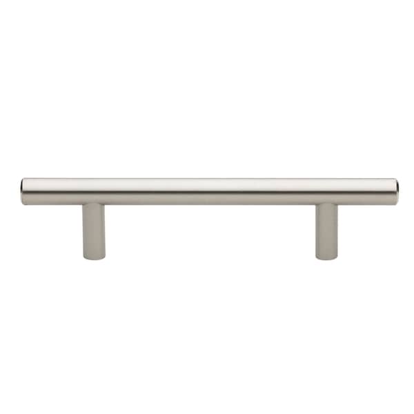 Gliderite Hardware 3-3/4 in. Center to Center Satin Nickel Solid Steel Bar Pull - 5001-96-SS 5001-96-SS-1 - main